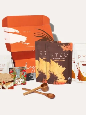 RYZE Lovers Gift Set: 2 Coffees + 2 Creamers